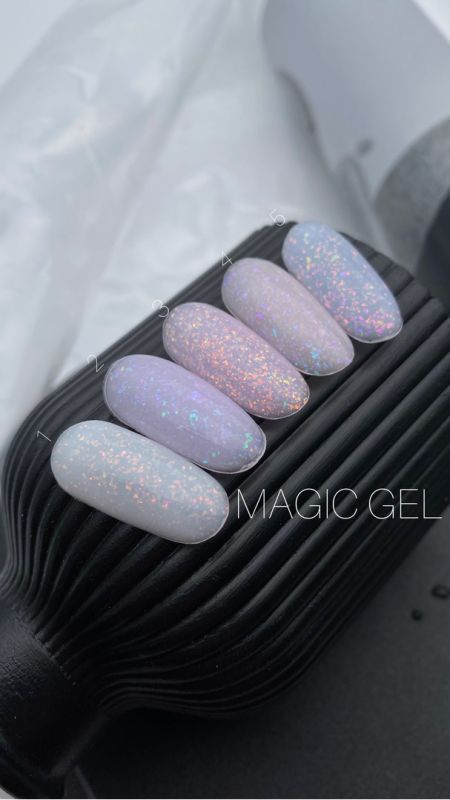 SAGA Professional Builder Gel Magic 03 – Pink Builder Gel with Sparkling Shimmer, 15ml