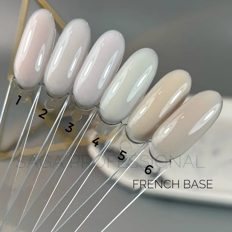 SAGA Professional French Base 05 – Soft Beige French Manicure Base, 15ml