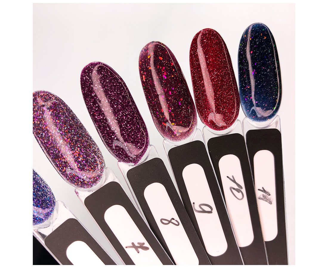 Saga Reflective Gel Polish NY Disco #08 Cherry , 9 ml