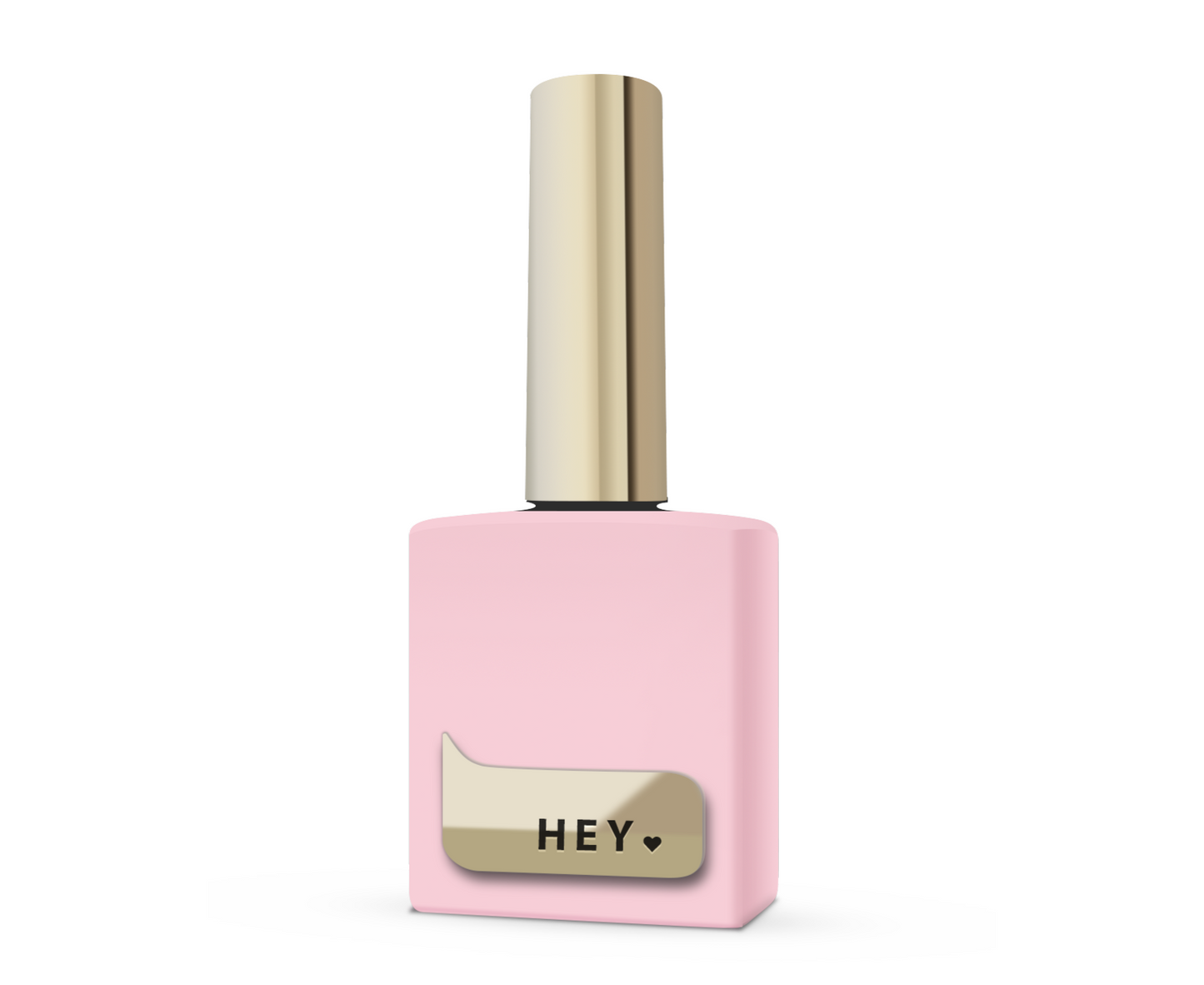 HEYLOVE BB Top Coat, FIRST KISS – No-Wipe Glossy Soft Pink Top Gel, 15ml