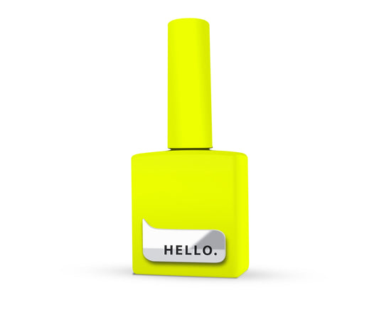 Base teintée HELLO, CHICK – Gel de base teinté jaune fluo, 15 ml