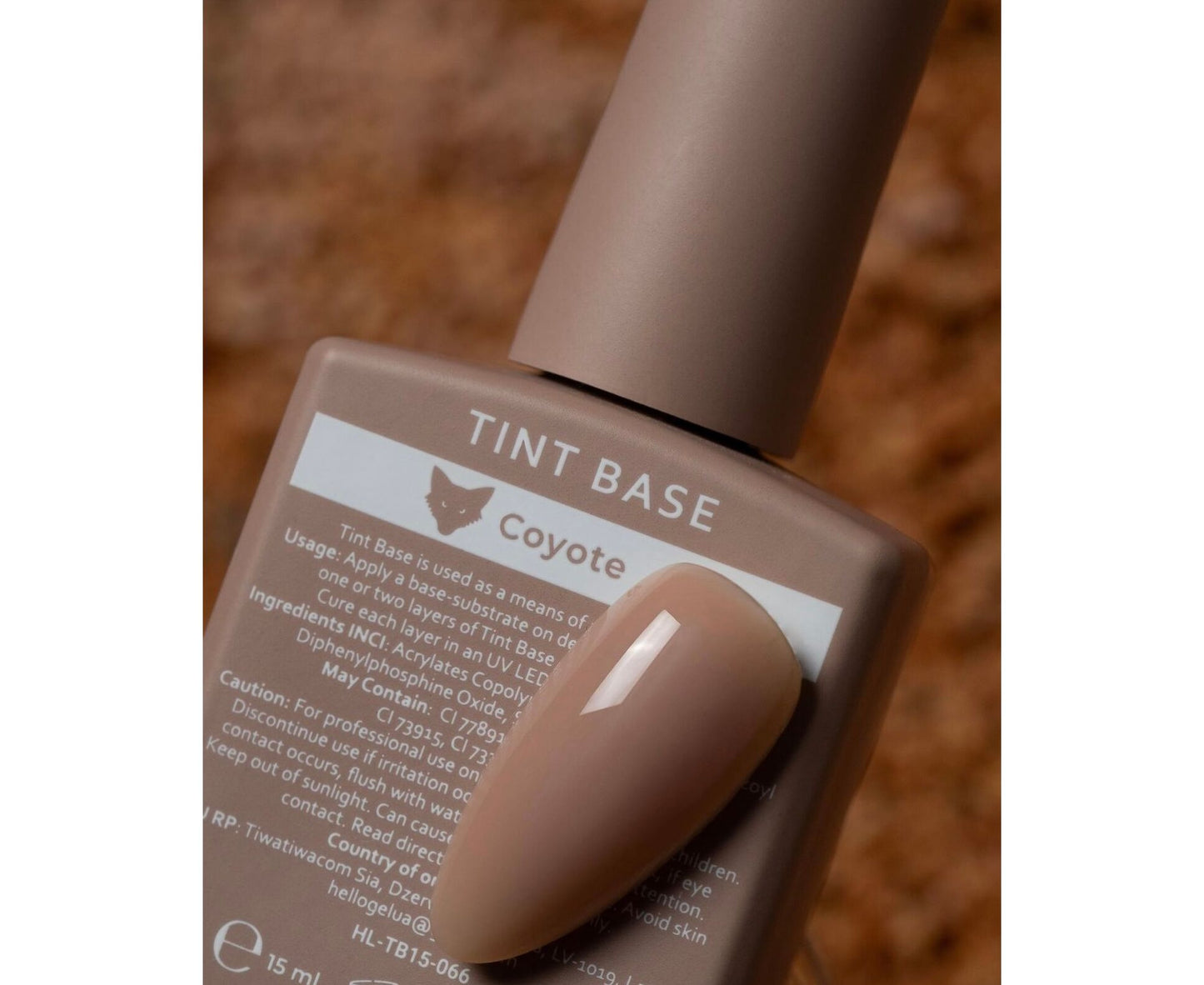 Base teintée HELLO, COYOTE – Gel teinté marron, 15 ml