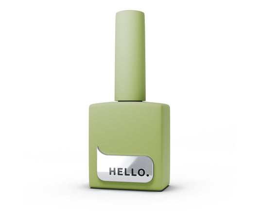 Base teintée HELLO, GUACAMOLE – Base gel vert clair poudré, 15 ml