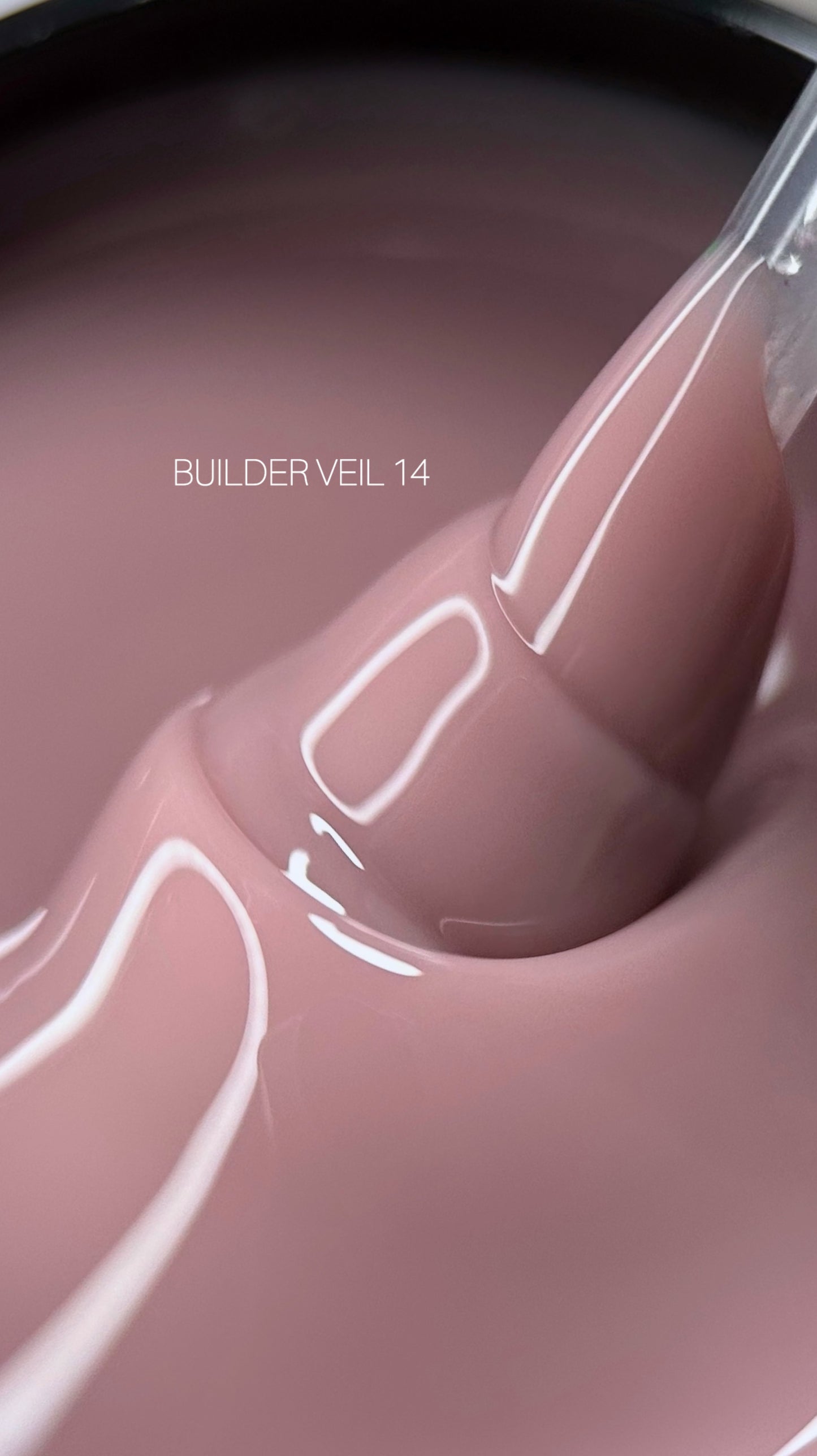 SAGA Professional Builder Gel Veil 14 – 30ml muted dusty rose pink builder gel for soft nude manicures and overlays