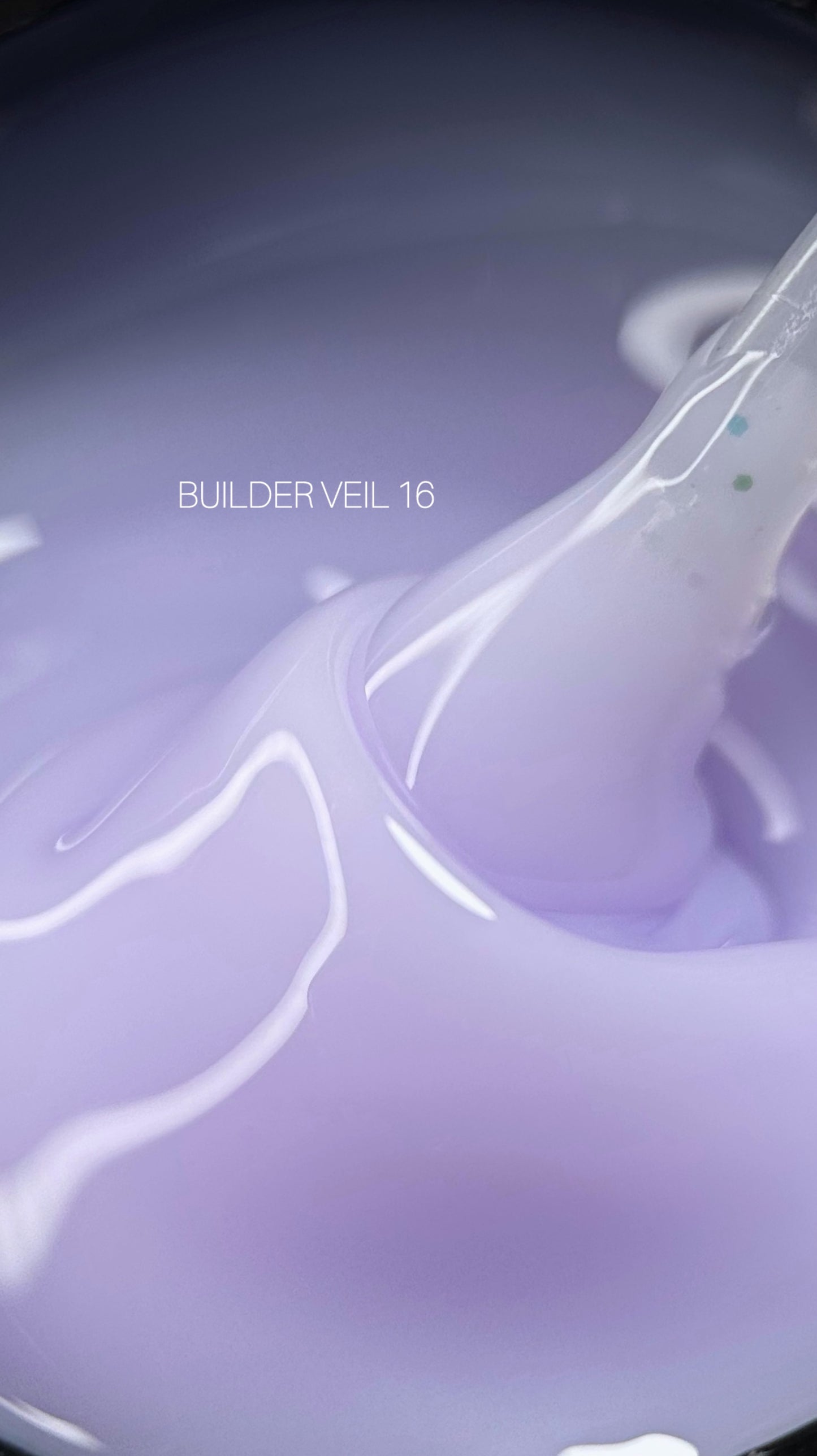 SAGA Professional Builder Gel Veil 16 in pale lilac shade – self-leveling sculpting gel for nails, 30ml jar