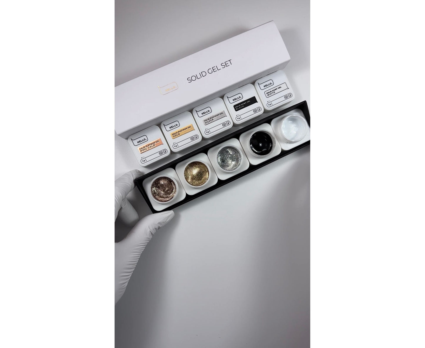 HEY.LOVE Solid Paint Gel WHITE – High-Pigment Nail Gel 5g