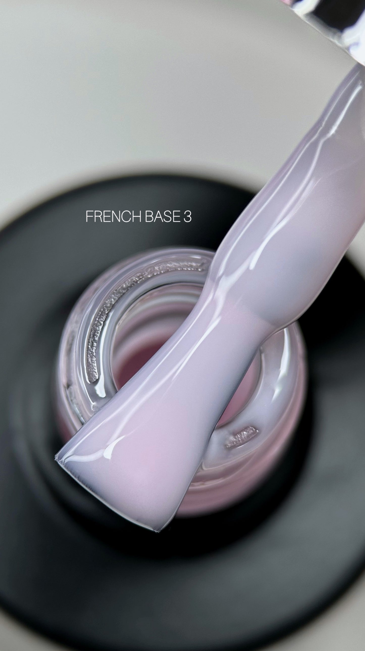SAGA Professional French Base 03 – light pink self-leveling base gel for natural and French manicure, 15ml bottle