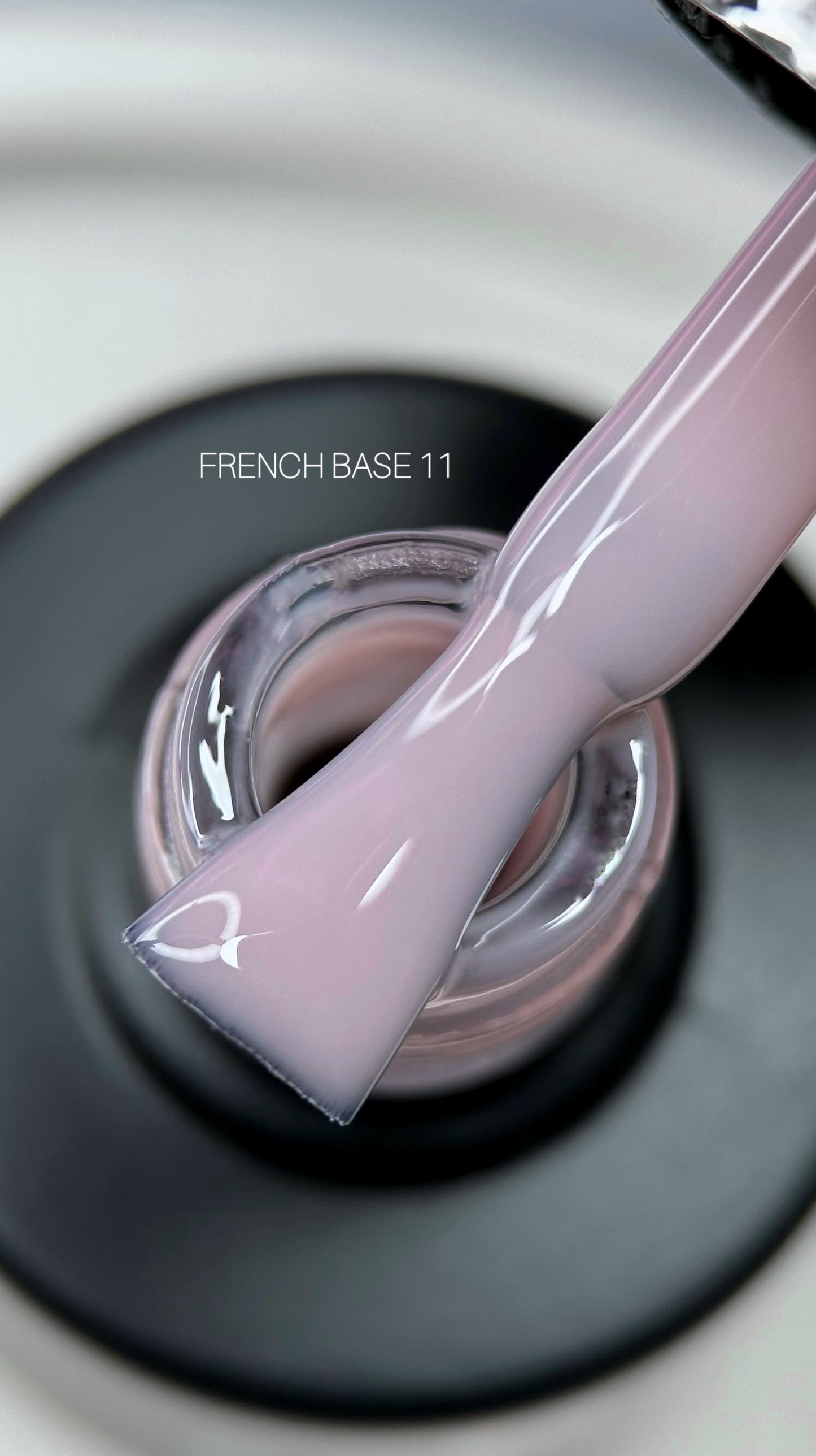 SAGA Professional French Base 11 – warm peach-toned base gel for French manicure and nude nails, 15ml bottle