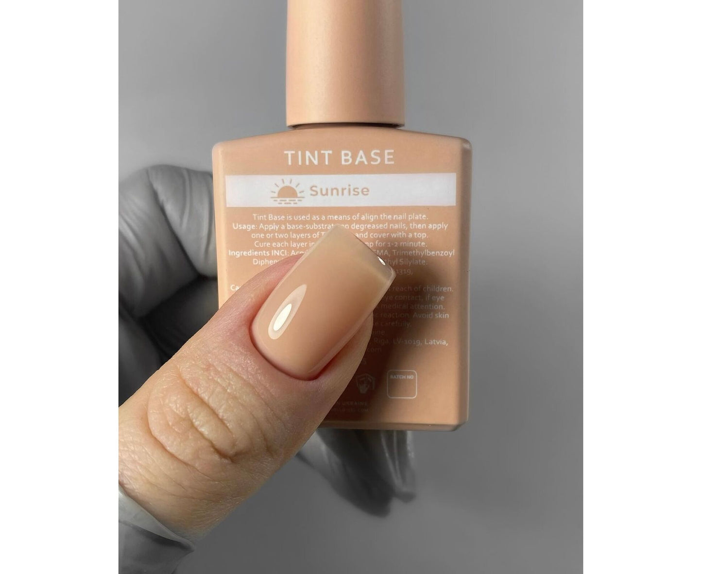 Base teintée HELLO, SUNRISE – Gel teinté nude, 15 ml