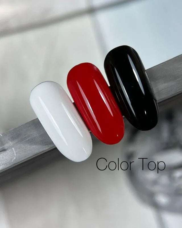 SAGA No-Wipe Color Top Coat – WHITE, 9ml