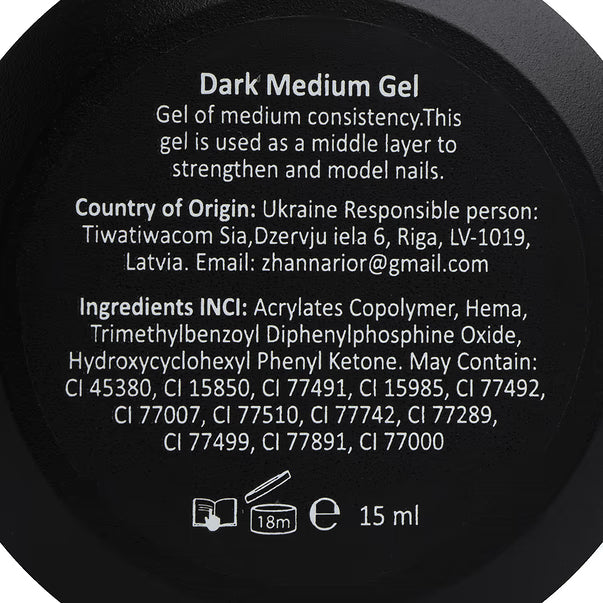 DARK Medium Gel №46, 15 ml (No Brush)