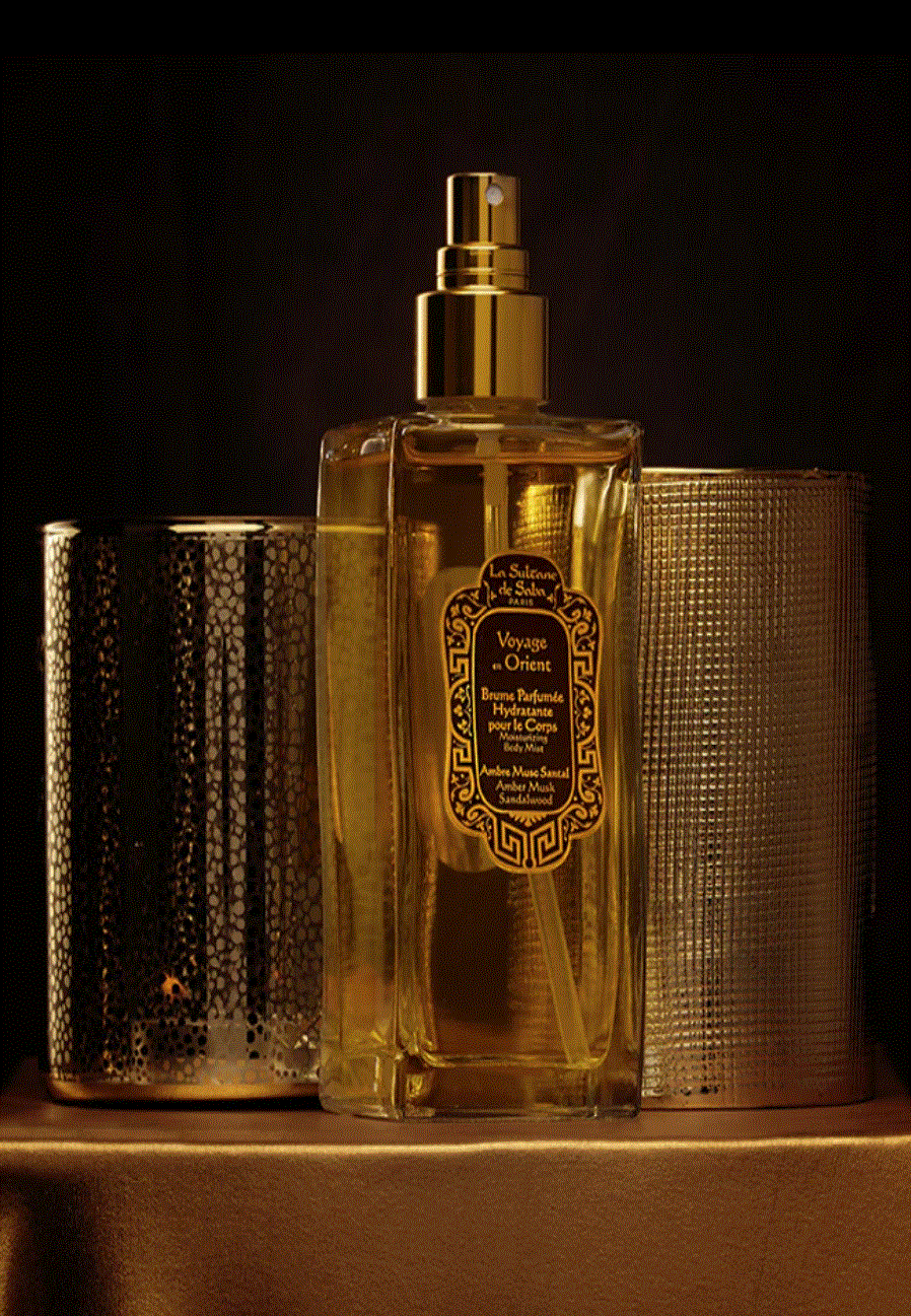 Brume corporelle hydratante Ambre Musc Bois de santal
