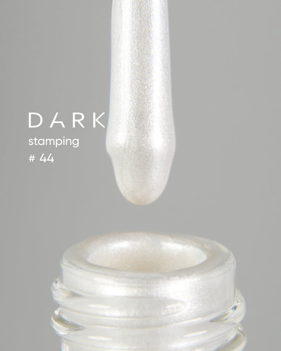 DARK Stamping Polish #44 White Pearlescent, 10 ml