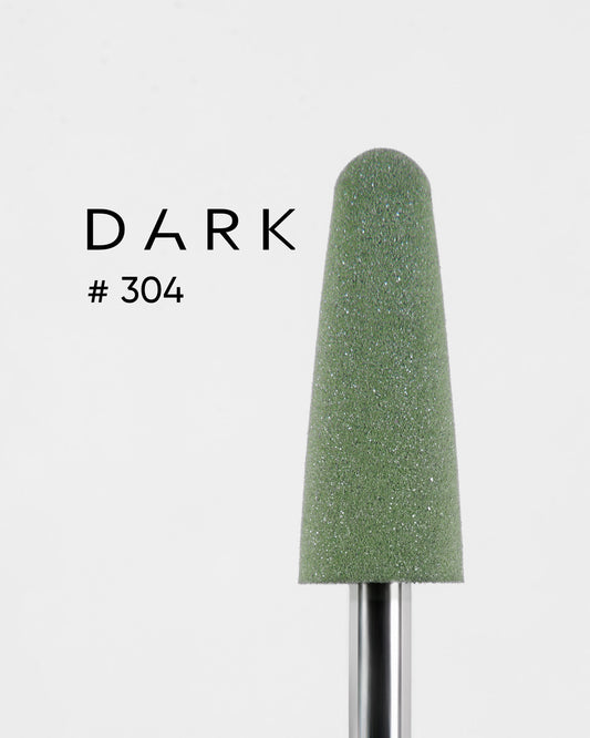 DARK Polisher #304 Small Green Pointed Cone – Professional Nail Polisher, 1pc