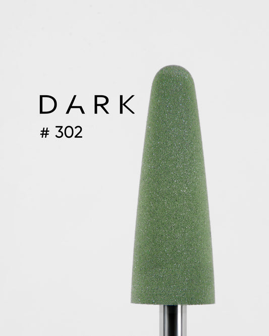 DARK Polisher #302 Large Green Pointed Cone – Professional Nail Polisher, 1pc