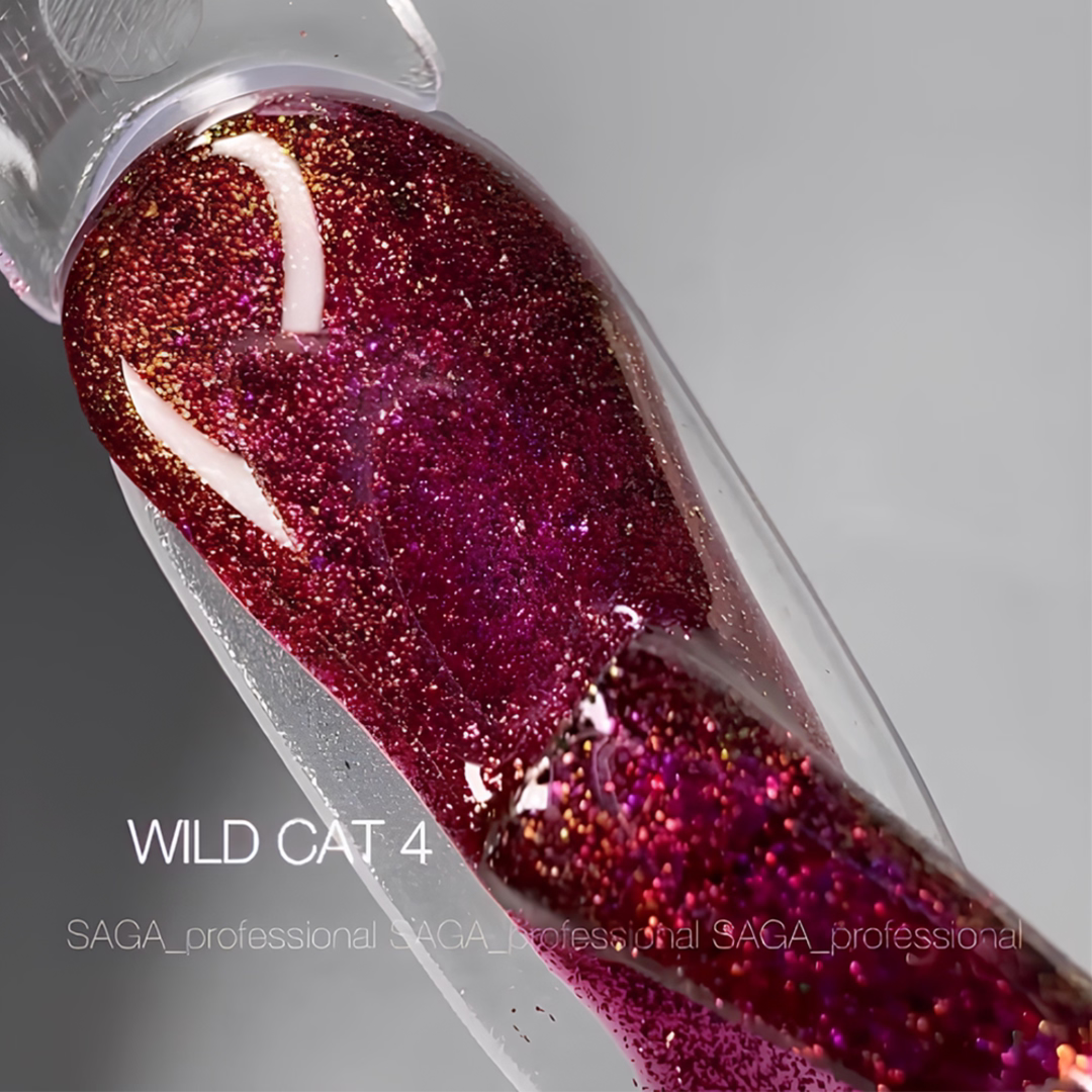 Saga Professional WILD CAT No.04 Magnetic Cat Eye Gel Polish, 9ml