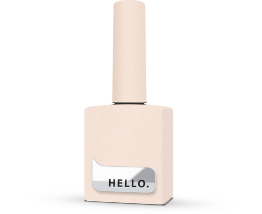 Base teintée HELLO, AMANDE – Gel de base neutre scintillant, 15 ml