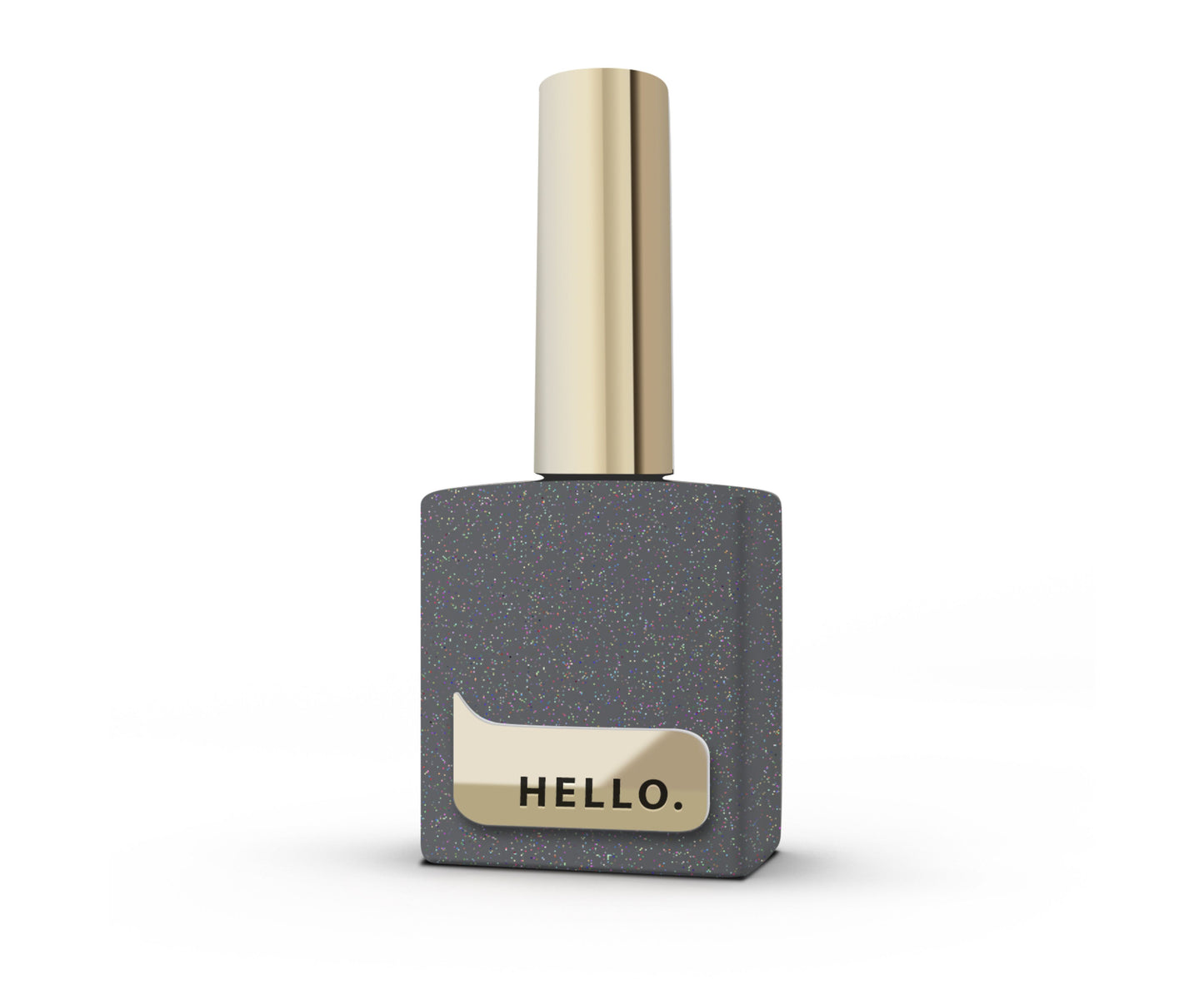 HEY.LOVE Reflective Top Coat, SILVER – No-Wipe Silver Shimmer Reflective Top Gel, 15ml