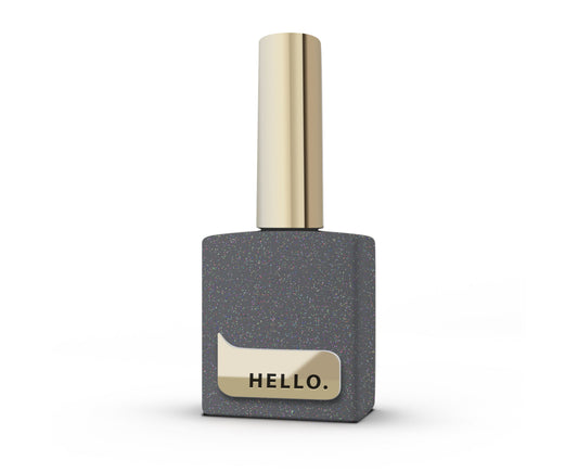 HEY.LOVE Reflective Top Coat, SILVER – No-Wipe Silver Shimmer Reflective Top Gel, 15ml