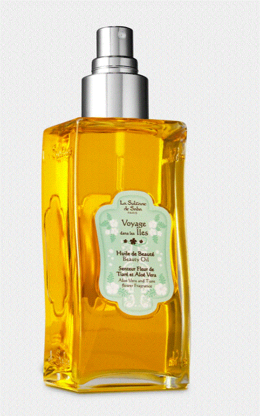Beauty Oil La Sultane de Saba Aloe Vera and Tiare Flower Fragrance,200ml