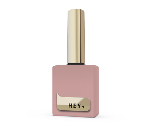 HEYLOVE BB Top Coat, BAKERY BROWN – No-Wipe Glossy Beige-Brown Top Gel, 15ml