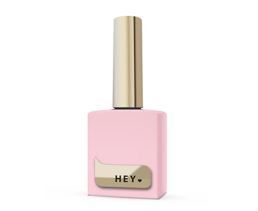 HEYLOVE BB Top Coat, FIRST KISS – No-Wipe Glossy Soft Pink Top Gel, 15ml