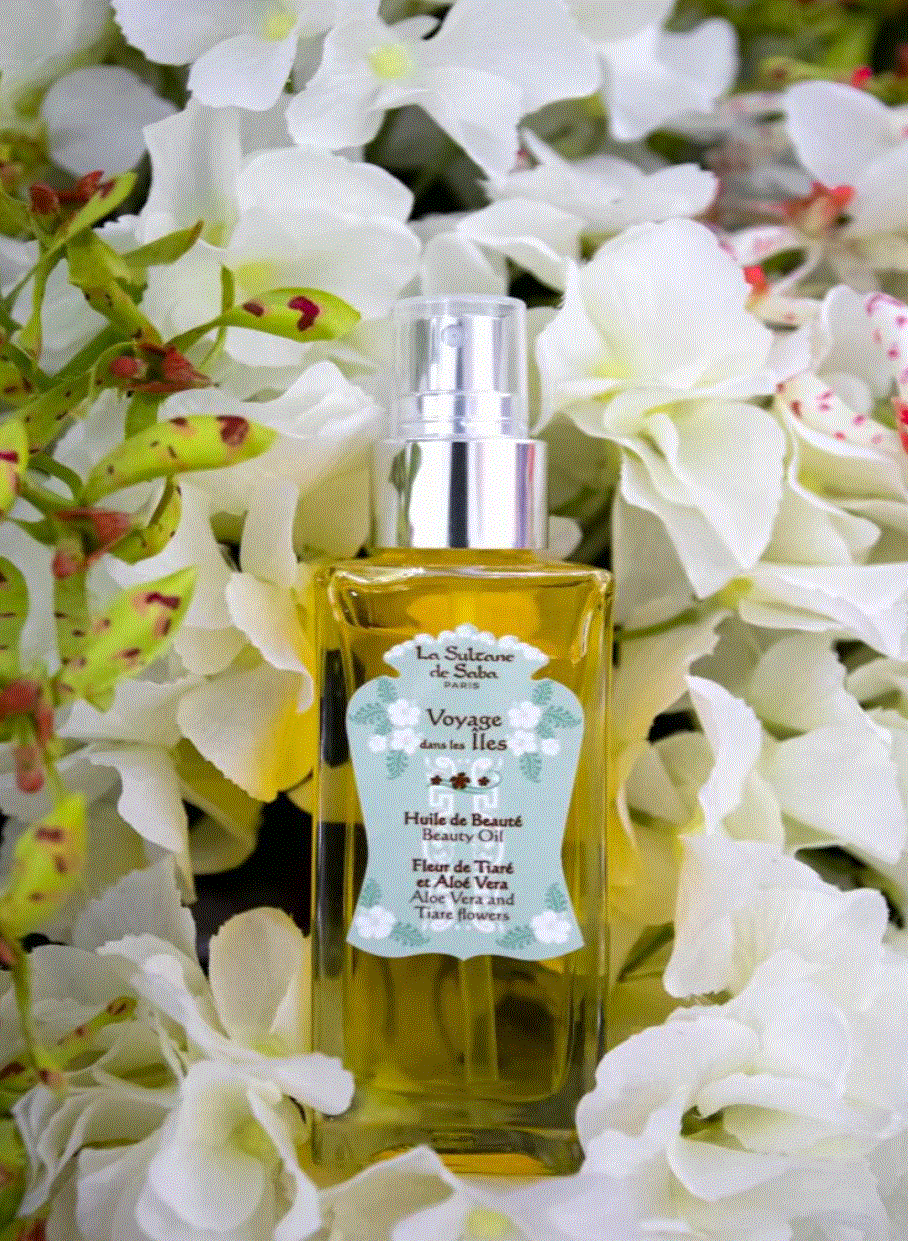 Beauty Oil La Sultane de Saba Aloe Vera and Tiare Flower Fragrance,200ml