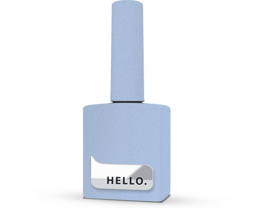 Base teintée HELLO, BORJOMI – Base scintillante bleu doux, 15 ml