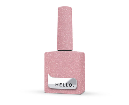 Base teintée HELLO, COLA – Base marron-rose scintillante, 15 ml