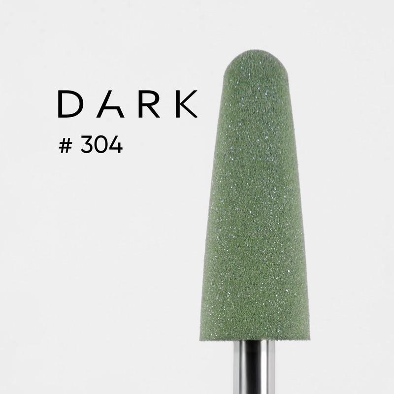 DARK Silicone Polisher #304 – Thin Rounded Bullet, Green