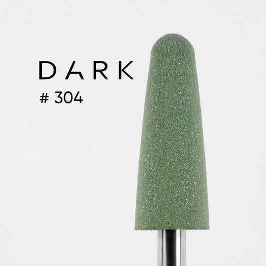 DARK Silicone Polisher #304 – Thin Rounded Bullet, Green