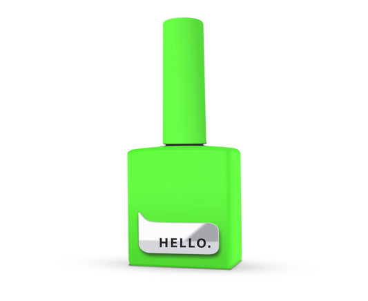 Base teintée HELLO, FROG – Gel de base teinté vert fluo, 15 ml