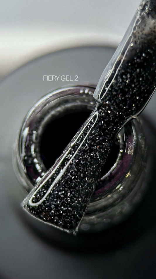 Saga Fiery Gel #02 Sparkling Black