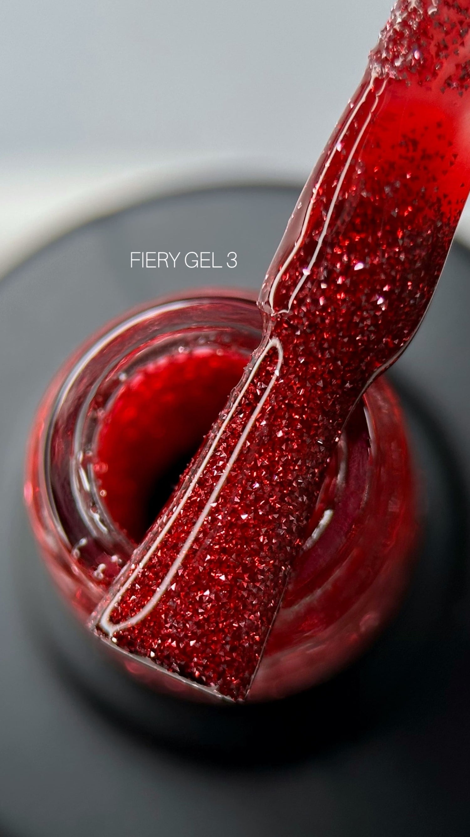 Saga Fiery Gel #03 in Sparkling Burgundy-Red