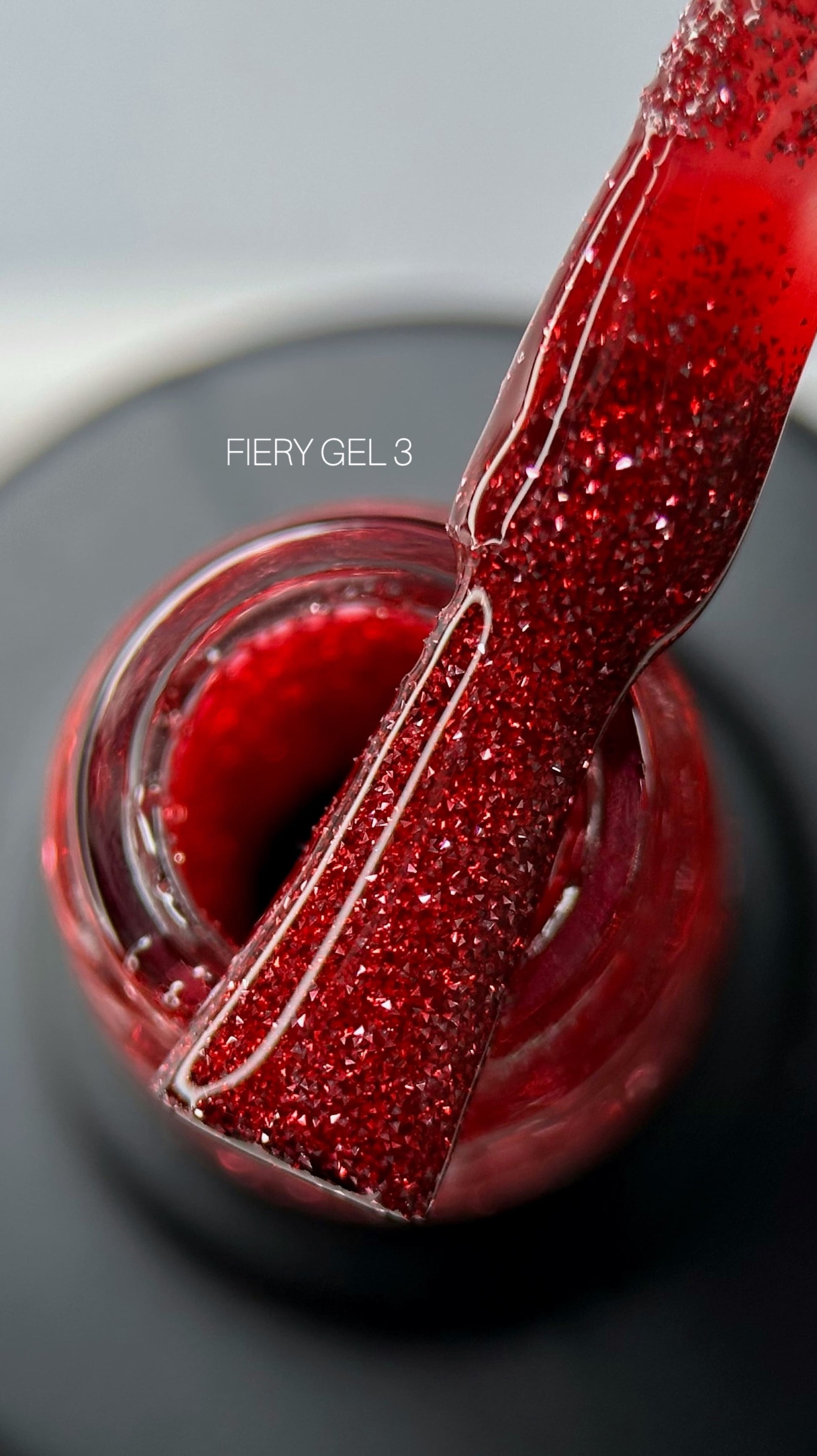 Saga Fiery Gel #03 in Sparkling Burgundy-Red