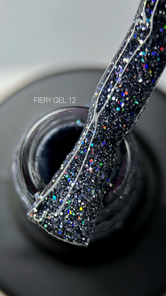 Saga Fiery Gel #12 Gray-Black