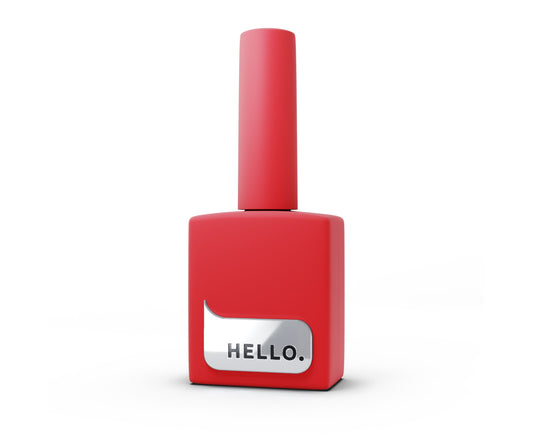 Base teintée HELLO, FIRE – Base rouge vif, 15 ml