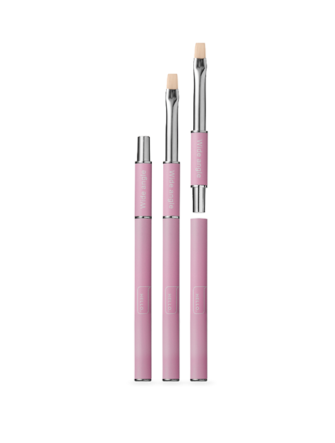 HELLO Wide Angle Brush – Nail Gel Brush for Gel and Acrylgel, 8 mm