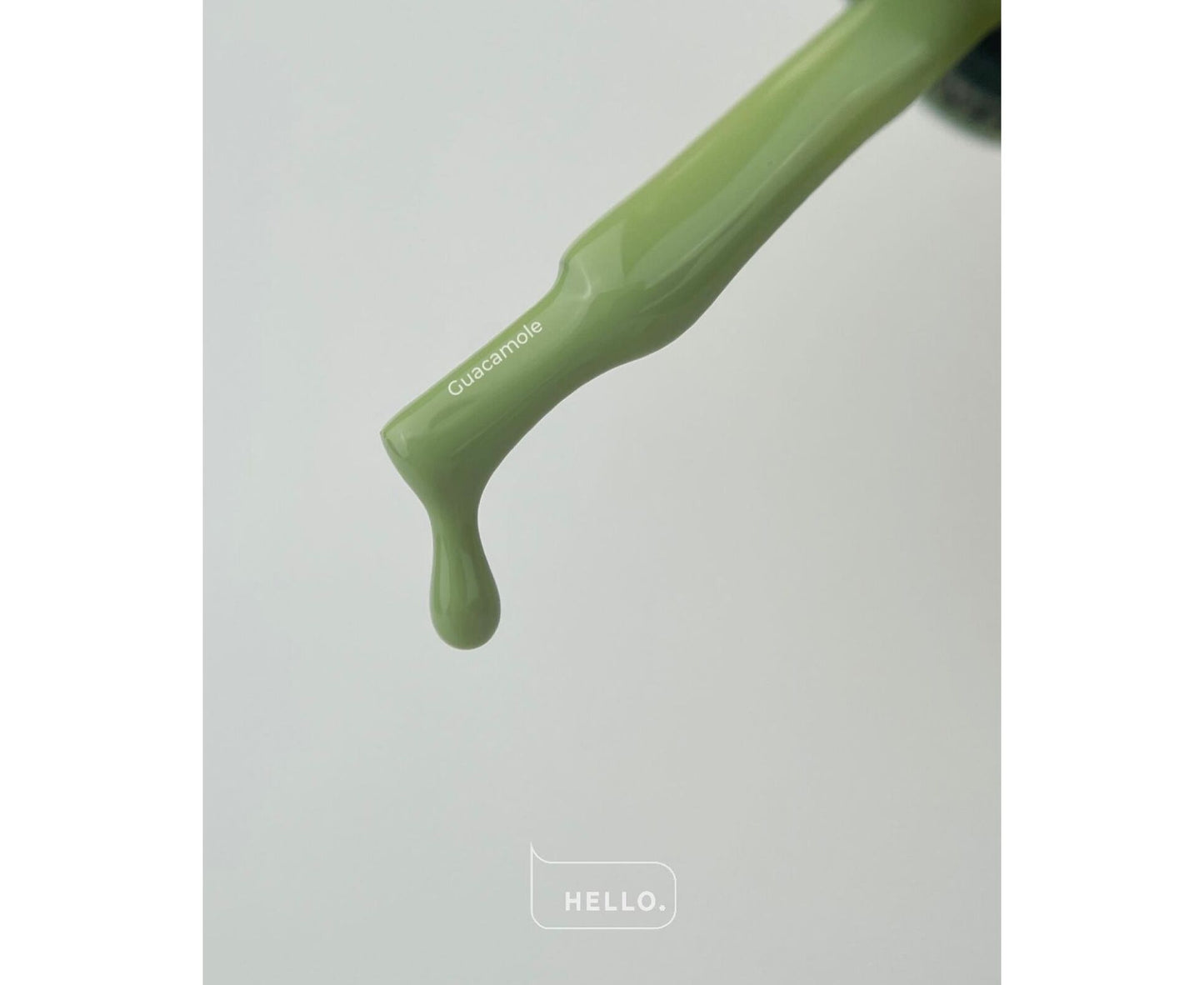 Base teintée HELLO, GUACAMOLE – Base gel vert clair poudré, 15 ml