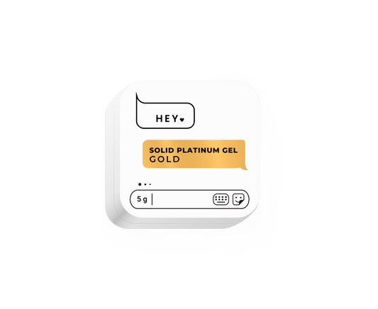 HEY.LOVE Solid Platinum Gel GOLD – High-Pigment Gold Gel Paint, 5g