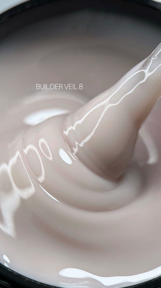 SAGA Professional Builder Gel Veil 08 – 30ml beige-pink sculpting gel for soft neutral nude nails