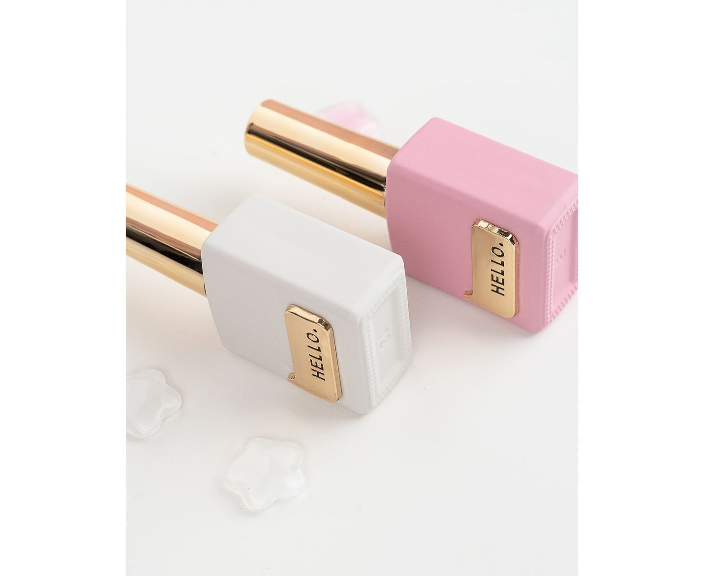 HELLO Top Coat, FAIRY TALE – Gel de finition rose brillant sans essuyage, 15 ml