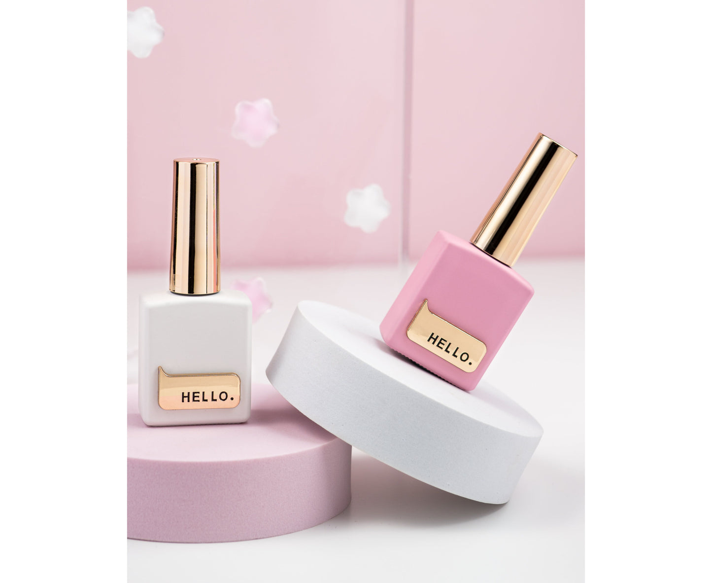 HELLO Top Coat, FAIRY TALE – Gel de finition rose brillant sans essuyage, 15 ml