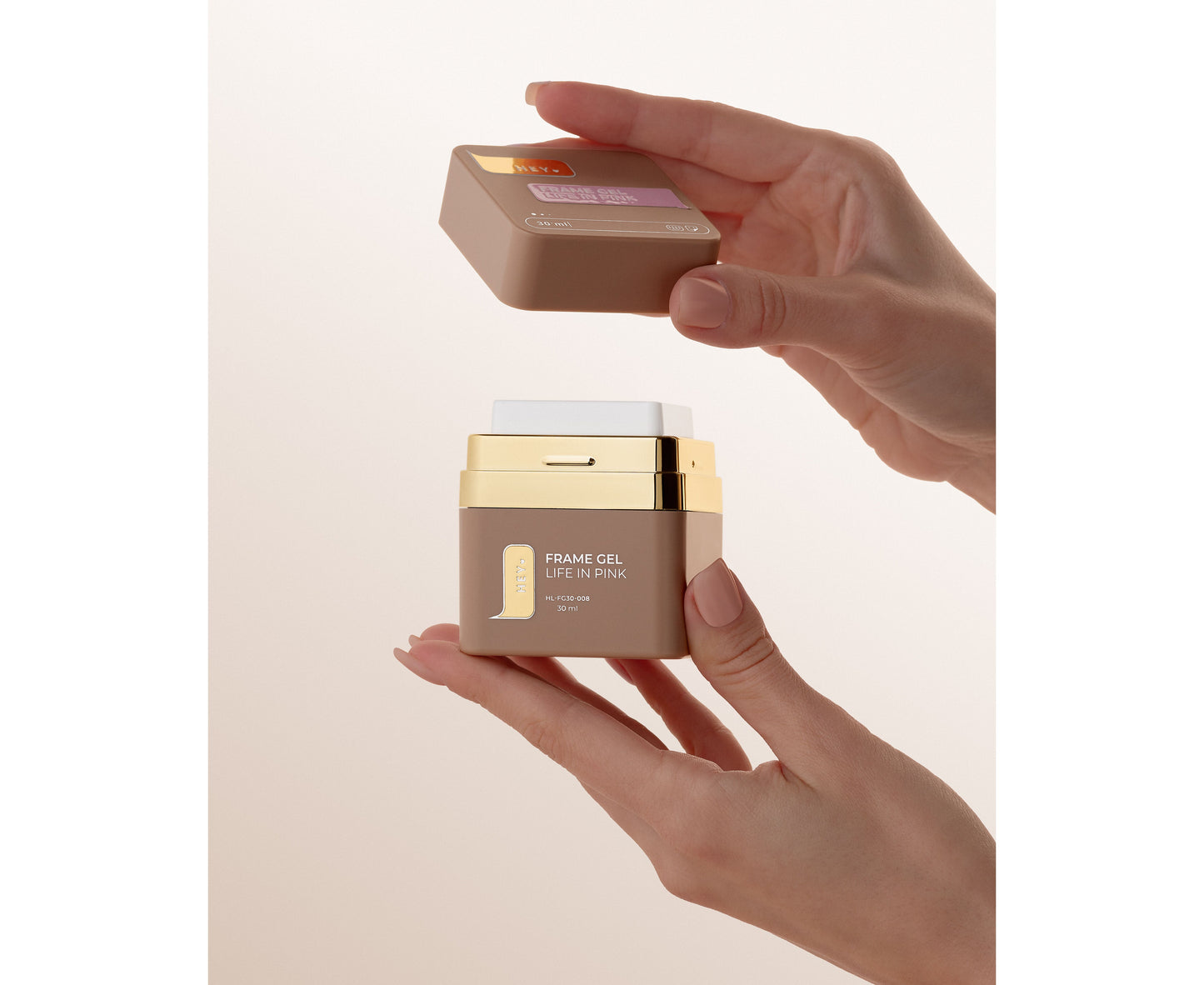 Gel de construction universel HEYLOVE Frame Builder, ROSE CLOUD, 30 ml – Beige-Rose