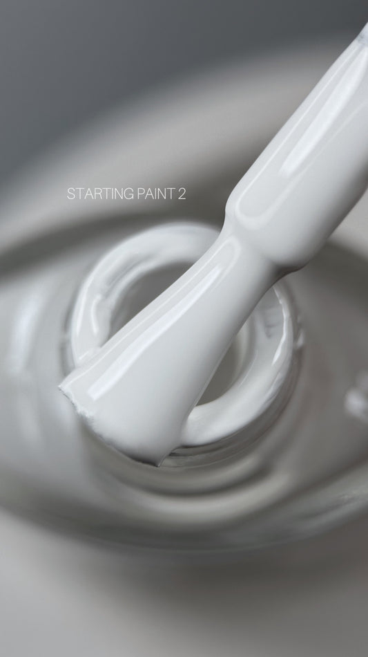 SAGA Professional white stamping gel polish with a sticky layer in a 5ml bottle – designed for clean, vivid nail art, foil transfer, and precise stamped patterns.