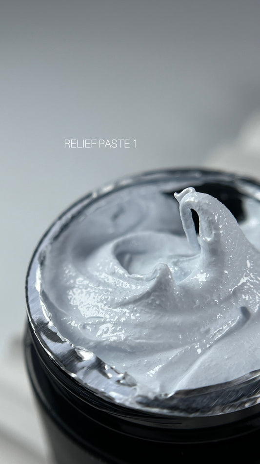 SAGA Professional Relief Paste №01 – White no-wipe 3D nail art gel paste, 5g