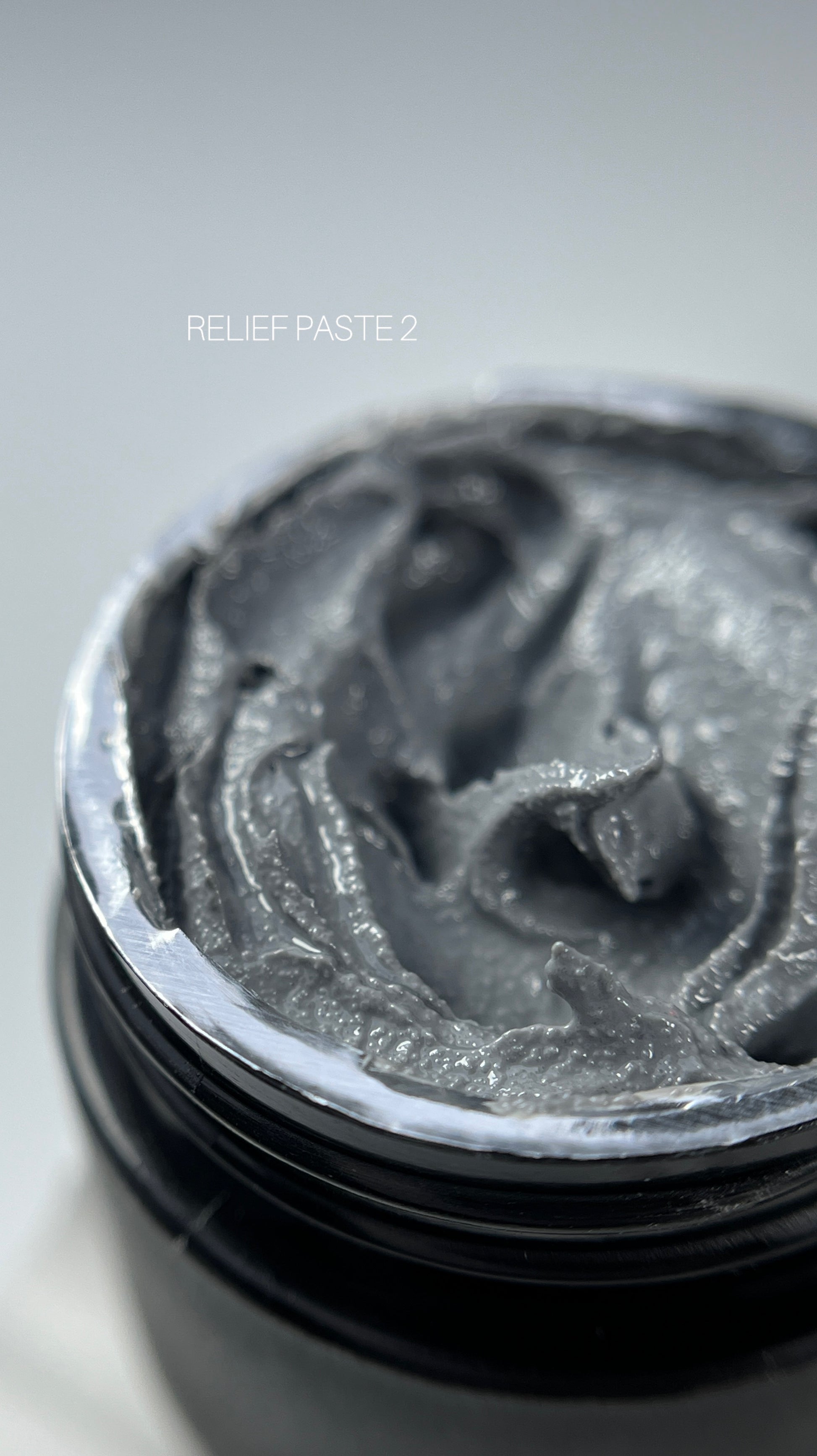 SAGA Professional Relief Paste №02 – beige no-wipe 3D nail art gel paste, 5g