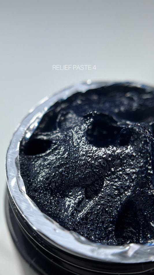 SAGA Professional Relief Paste No. 04 – blue non-sticky gel for 3D nail art designs, 5g jar