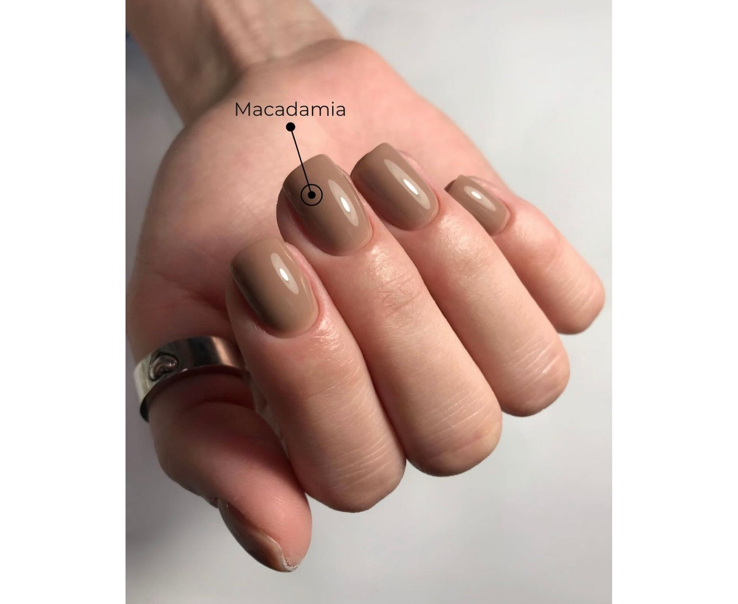 HELLO Tint Base, MACADAMIA – Chocolate Brown Elastic Base, 15ml