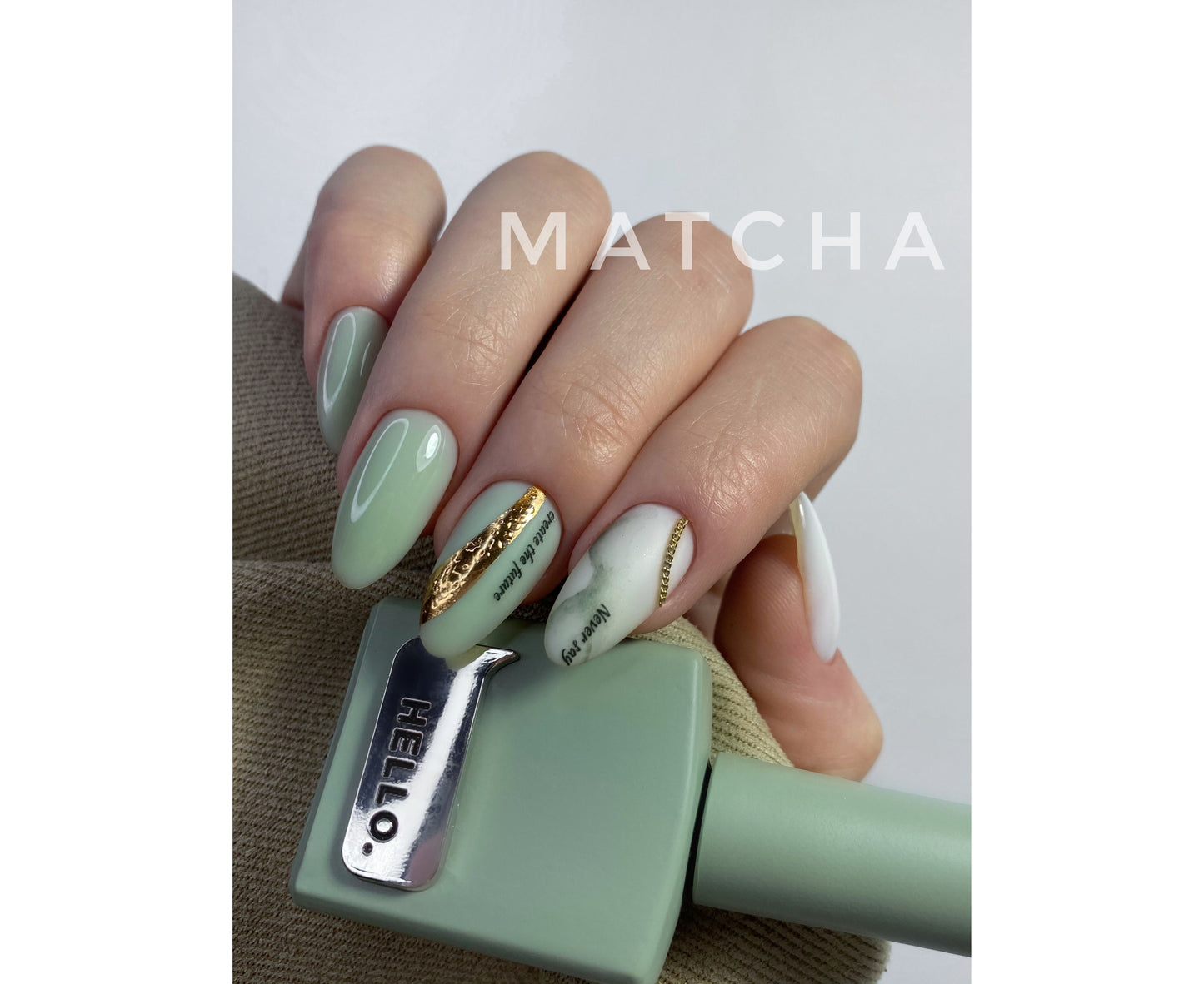 HELLO Tint Base, MATCHA – Dusty Mint Elastic Base, 15ml